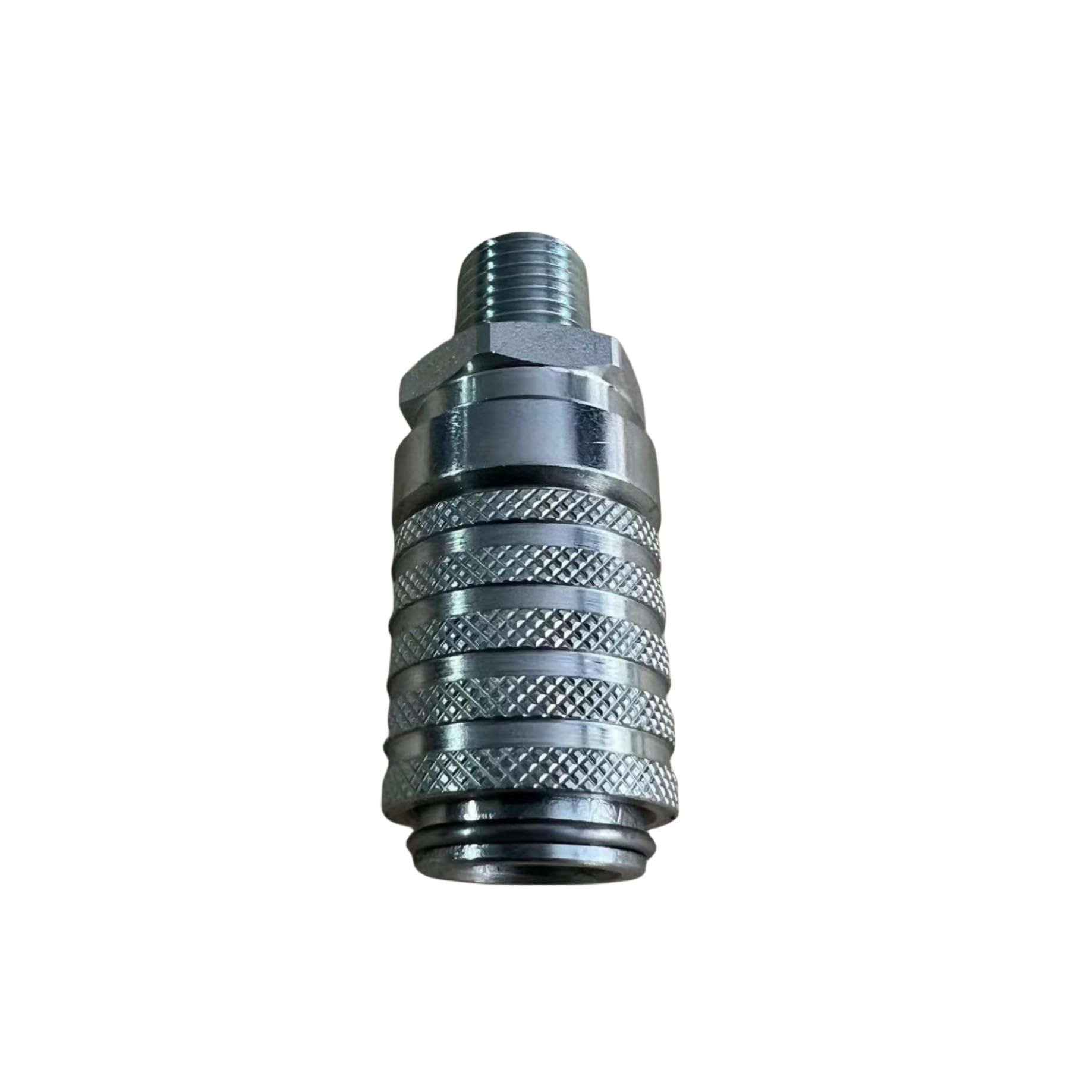 Seria PD243 PK Style Steel Test Port i sprzęt diagnostyczny Szybkozłączka z gwintem męskim 1/20.3 cm Rozmiar ciała, 1/10.2 cm-18 Rozmiar gwintu NPTF, długość 5.7 cm - Heavy Duty