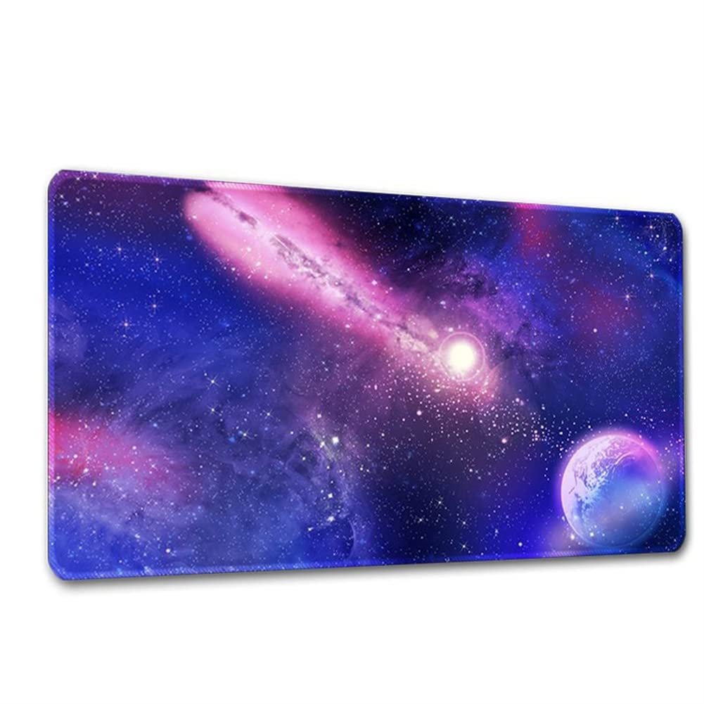 Morian Mouse Pad 300 * 900 * 3mm Dreamy Starry Sky Non-Slip & Waterproof Computer Gaming Mousepad with Stitched Edges (XG8)