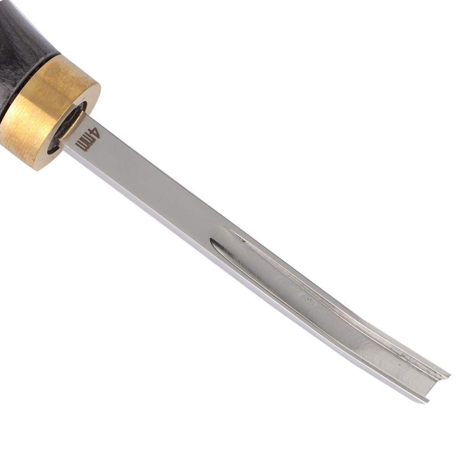 Chute Cuir Outil De Biseautage Pour Cuir - 2 Pièces (4 Mm Et 8 Mm) - Manche En Bois Outils Pour Le Cuir