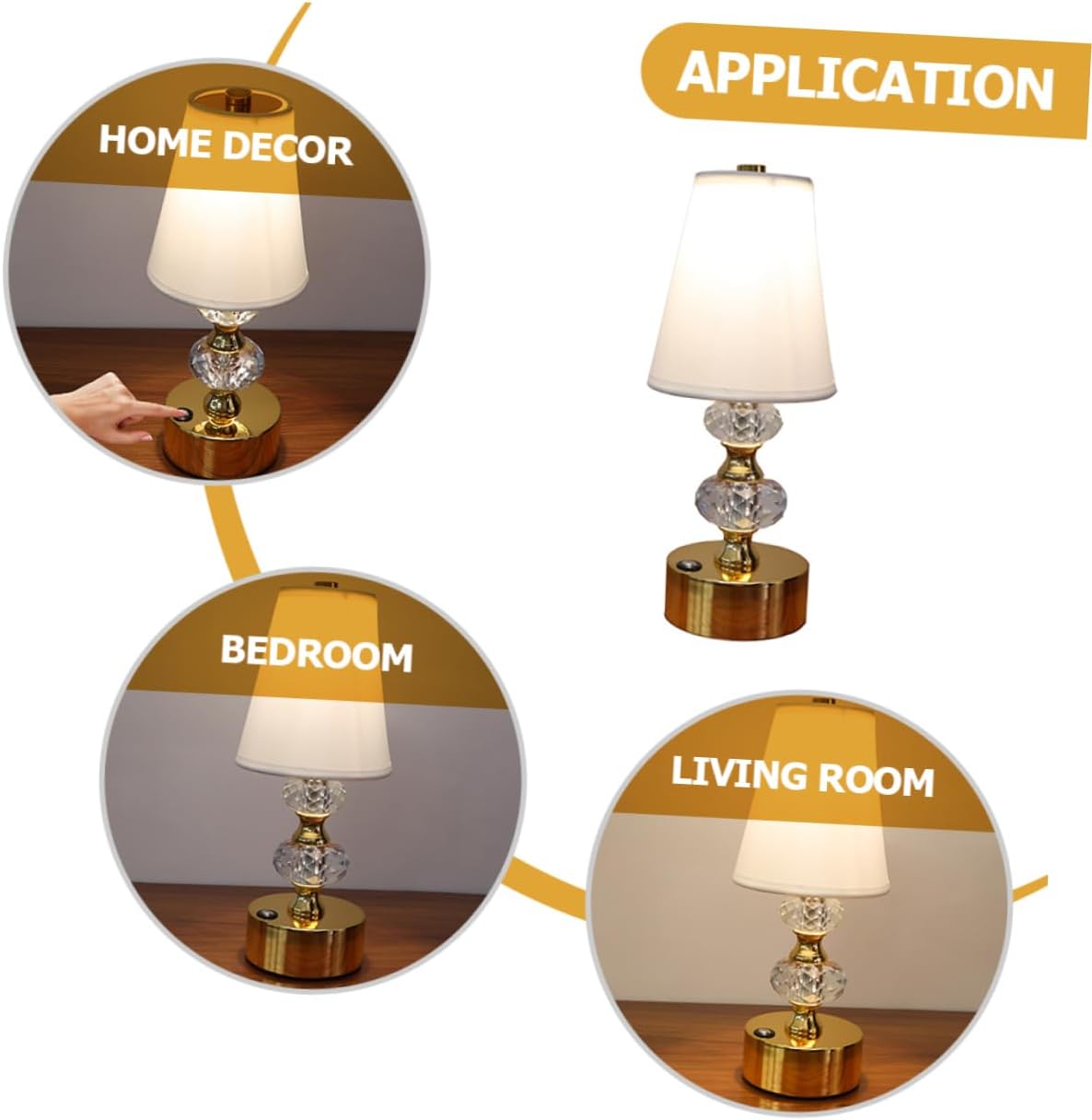 Mipcase Bedroom Table Lamp Led Night Lamp Dimmable Soft Night Light USB Powered