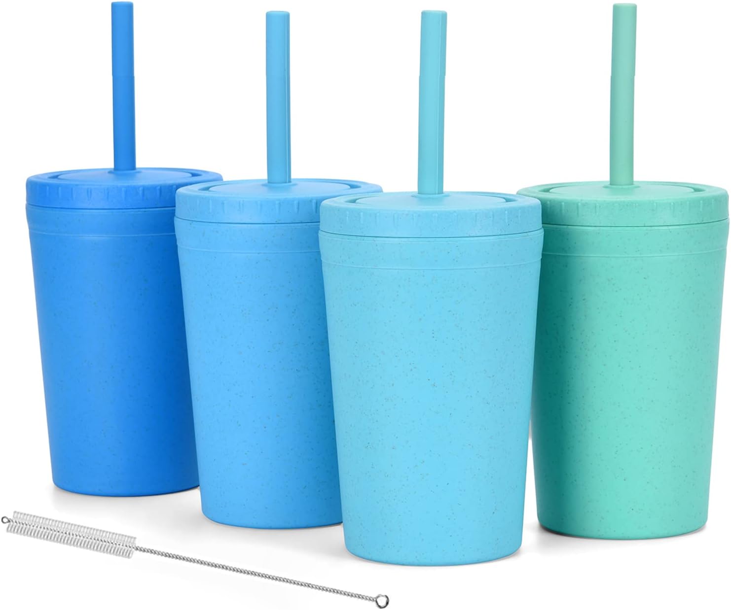 Meoky Color Changing Cups with Lids and Straws for Kids