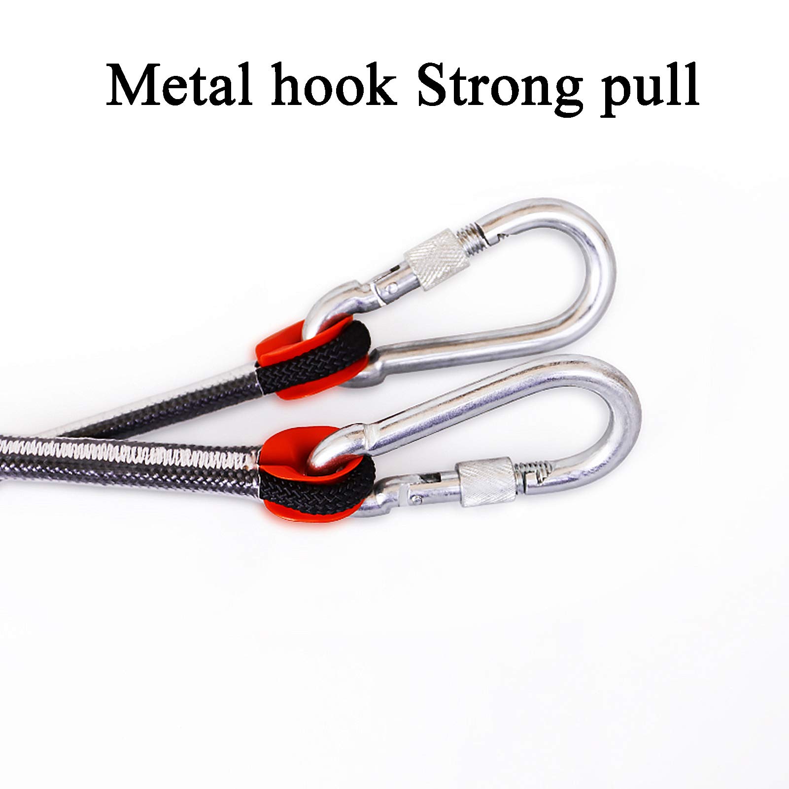 Cuerda de Nailon de Alta Resistencia, Cuerda estática de Descenso Outdoor 10mm Negra 10-100 Metros
