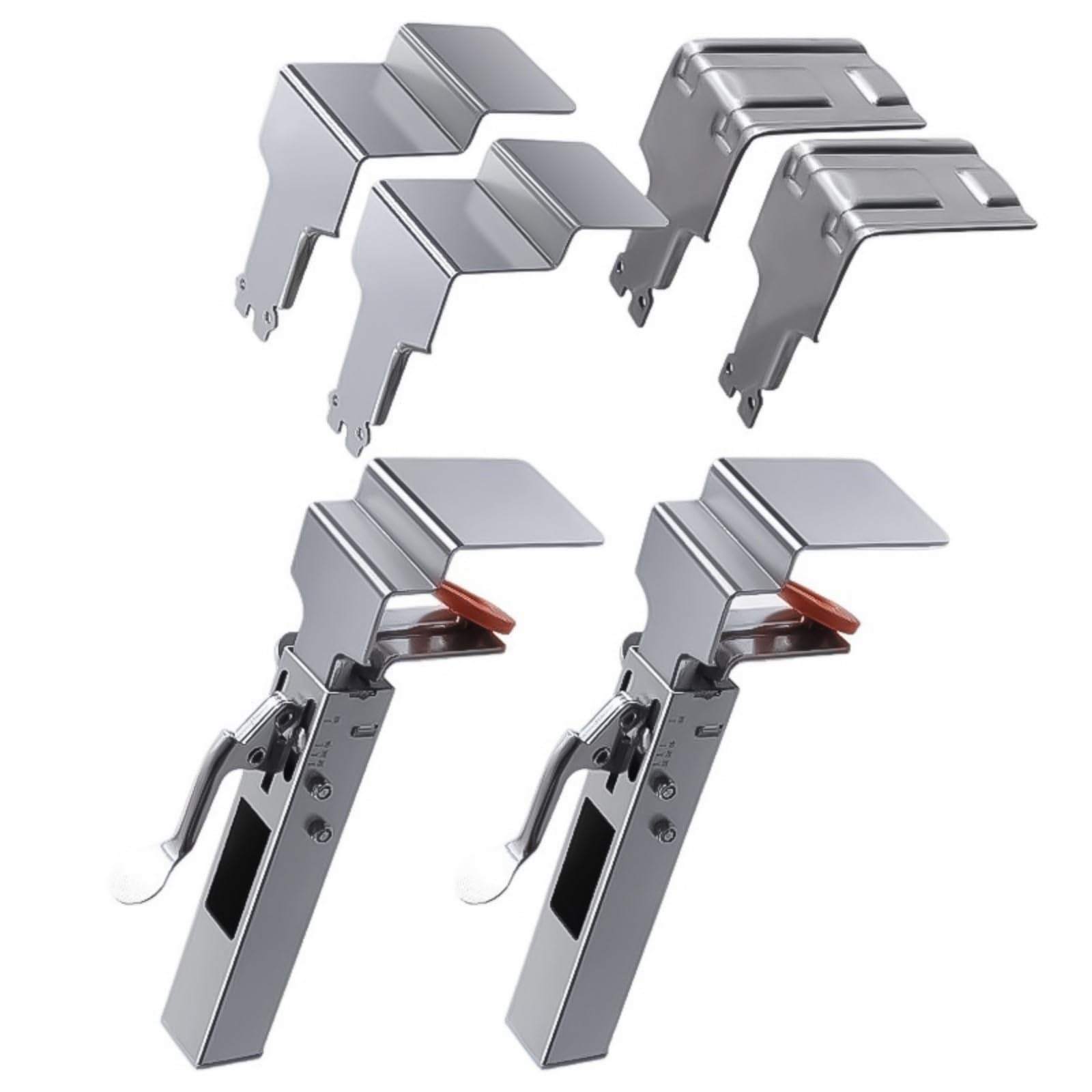 Hdoytxxm Reconfigurable Drawer Mounting Clamps High Load Capacity Effortless Setup Rib Structure Denial Handle Drawer Fixing Grip