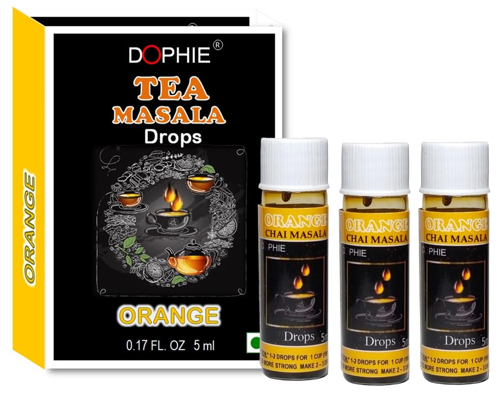 Orange masala chai |Masala chai spices extracts drops| 5ml can make 100cups| Real flavour Orange spices| masala tea (pack of 3) (B0DF2MKJ9Q) Amazon Price History, Amazon Price Tracker
