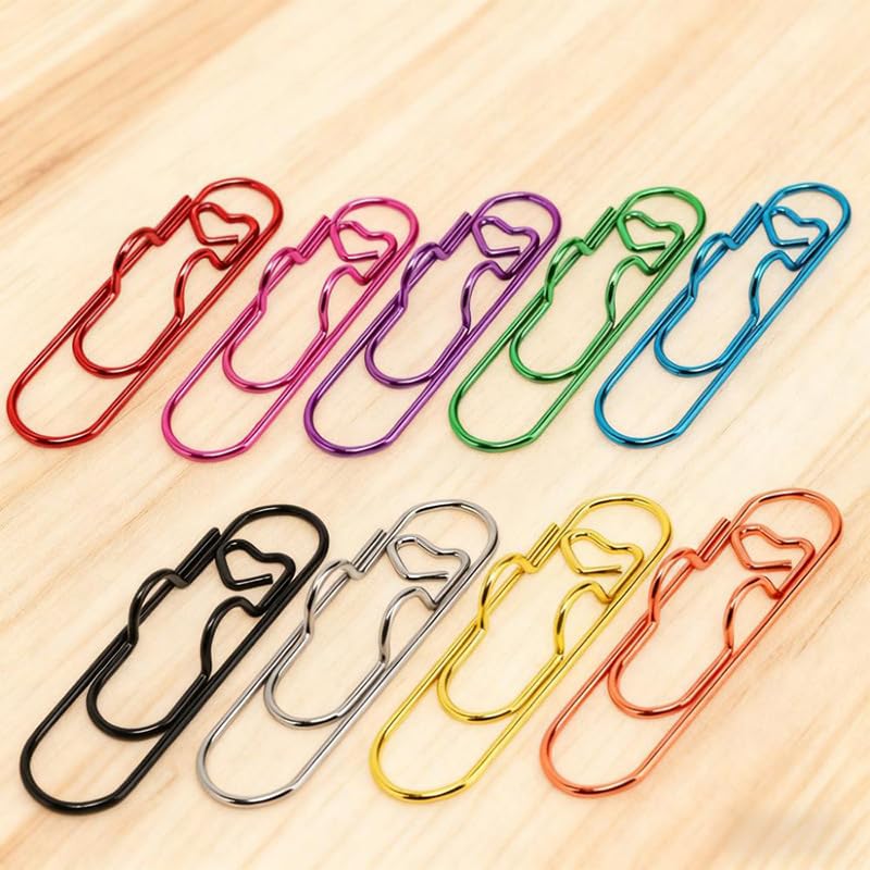 Image of Vihaanta 18 pcs pen loop, pen holder, Clip-on Pen Holders for Notebooks, Journals, and Planners, Paperclip Pen Holder Bookmark, Reusable Stationery Tool for Students, Office, and Daily Use