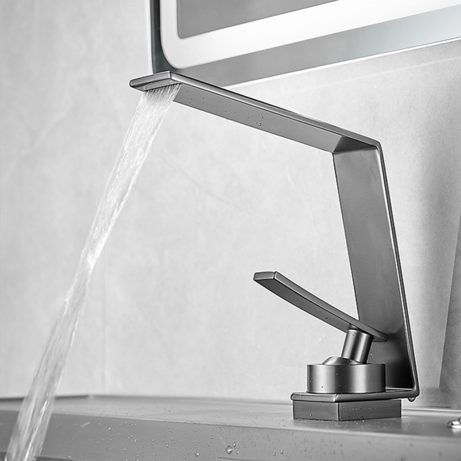 Robinet d'évier LWX au design minimaliste et élégant pour lavabo de salle de bain moderne