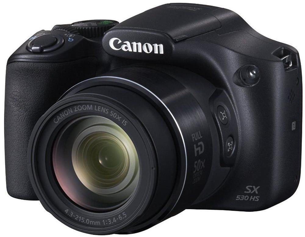 Buy Canon SX-530 HS Black with 8GB Memory Card and Camera Case 