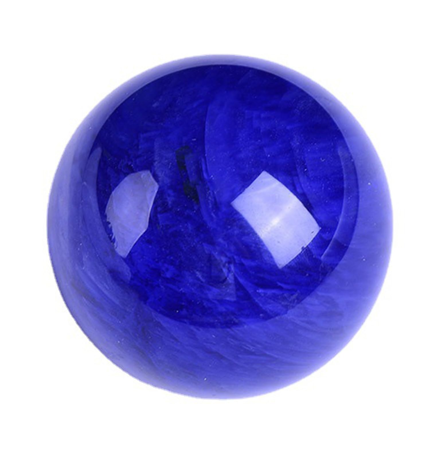 RVBLRDSE Smelting Blue Crystal Ball Quartz Sphere with Stand,Magic Gemstone Sculpture Figurine,12cm/4.7in Gemstone Stone