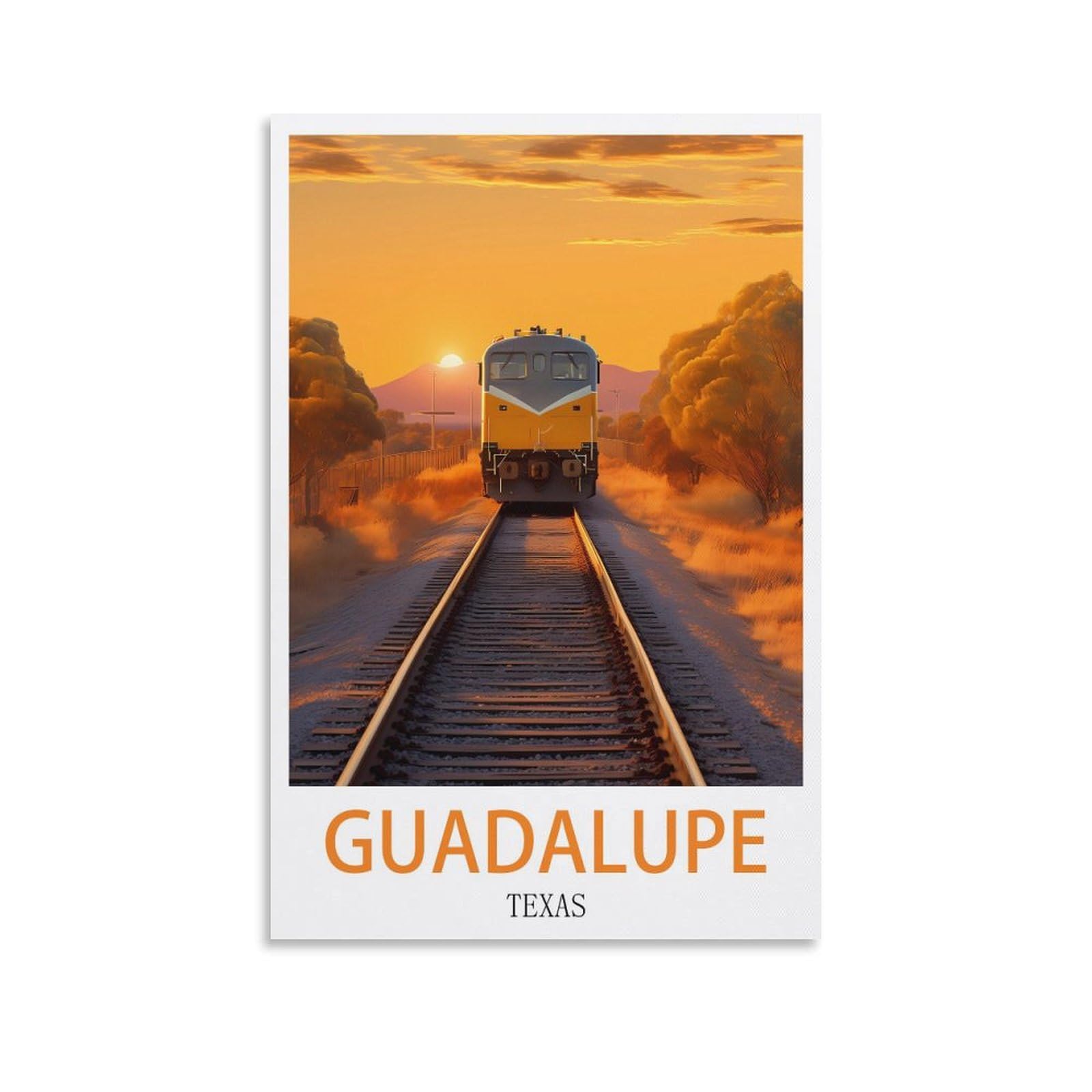 Metal Tin Sign Plaque Poster,Guadalupe Texass,Art Plaque Poster Wall Decor for Home Tool Room Bar Club Restaurant Cafe 15x30cm