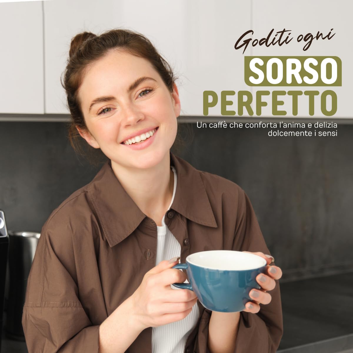 Oro in Bocca 100 Capsule Caffè Decaffeinato Compatibili con Nescafé Dolce Gusto, Caffè Espresso Decaffeinato 70% Arabica 30% Robusta, Gusto Morbido e Bilanciato, Aroma Dolce, Made in Italy (100, DEK)