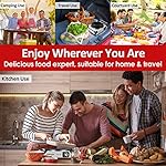 Techwood Hot Plate for Cooking, 1500W Electric Stove Countertop Single Burner with Adjustable Temperature & Stay Cool Handles, 7.5” Cooktop for Home/RV/Camp, Compatible for All Cookwares, Silver - Image 2