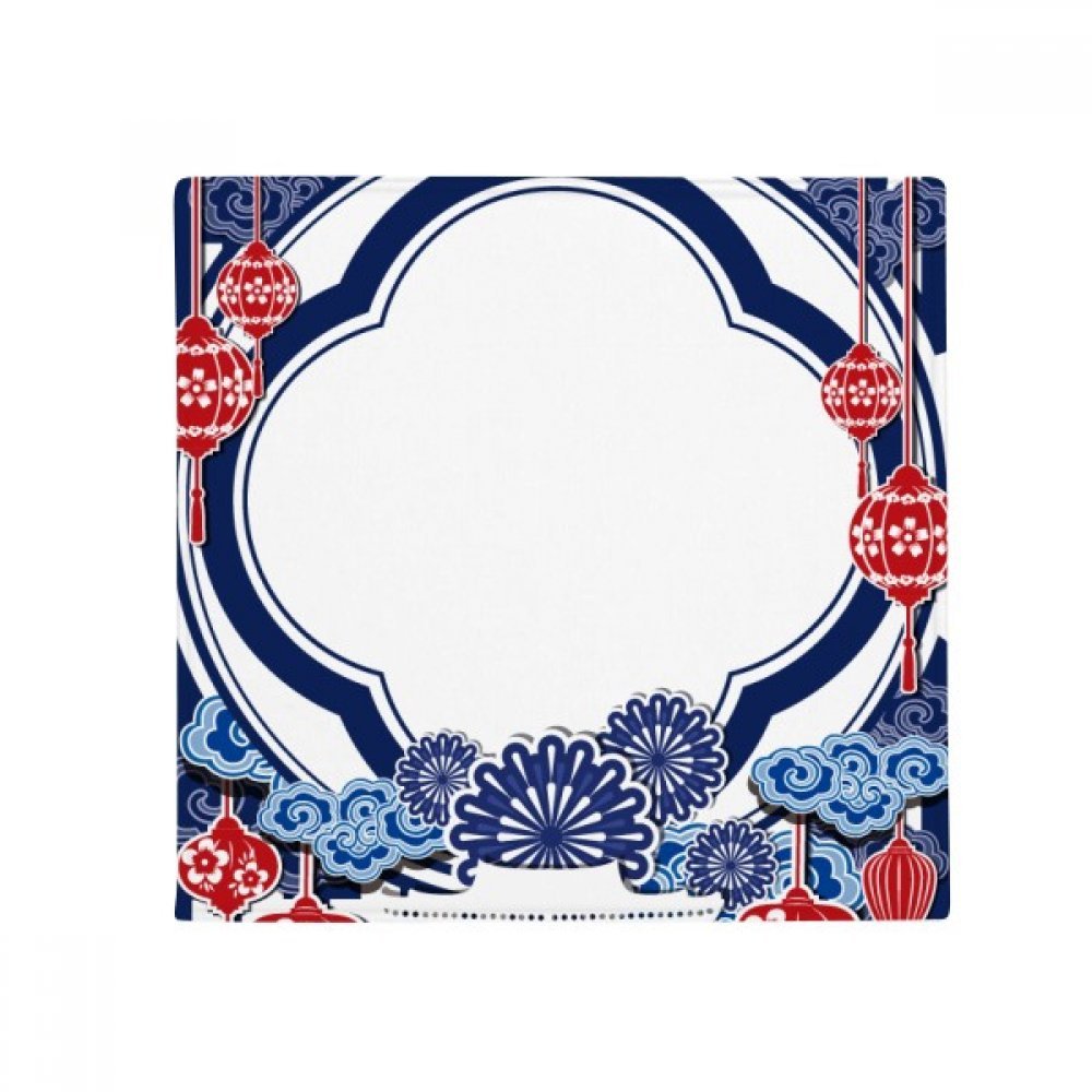 Tapis de cuisine fleur bleue imprimé asiatique multicolore pour sol de maison