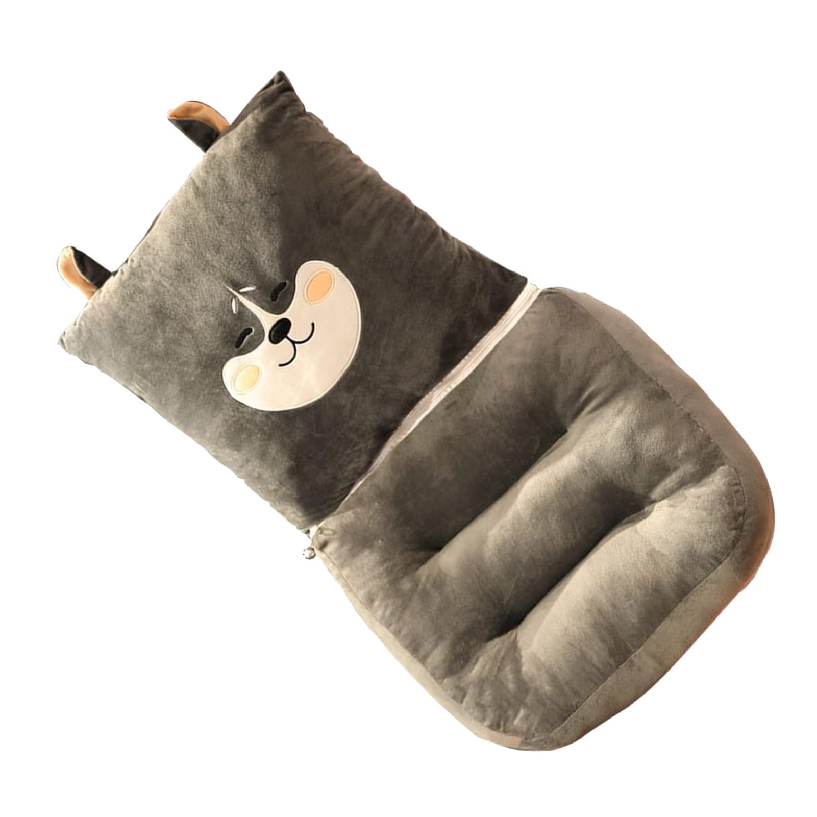 Ejoyous Cojín de Asiento con Soporte Lumbar Integrado Cojín de Almohada Lumbar Sedoso y de Felpa con Respaldo Integrado para Soporte de Postura Comodidad Suave para Entrenamiento de Conductores en
