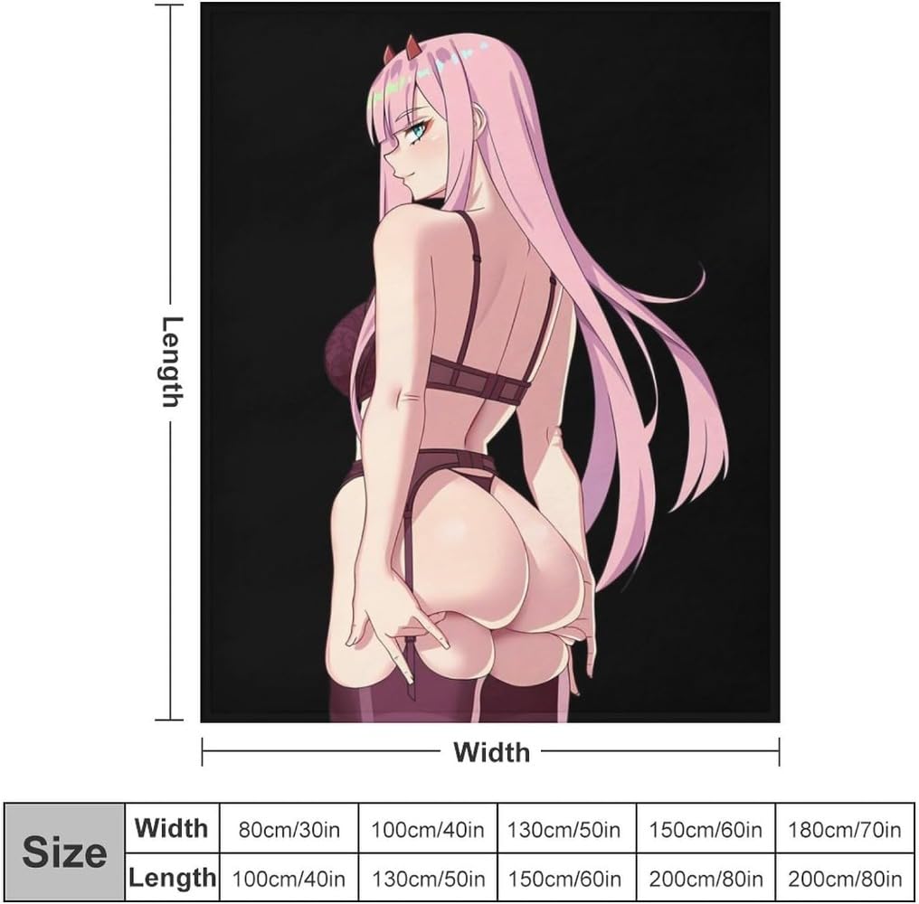 Soft and Cosy Bedding Anime Blanket for All Seasons,Japanese Anime Girls Blanket 60X50Inches