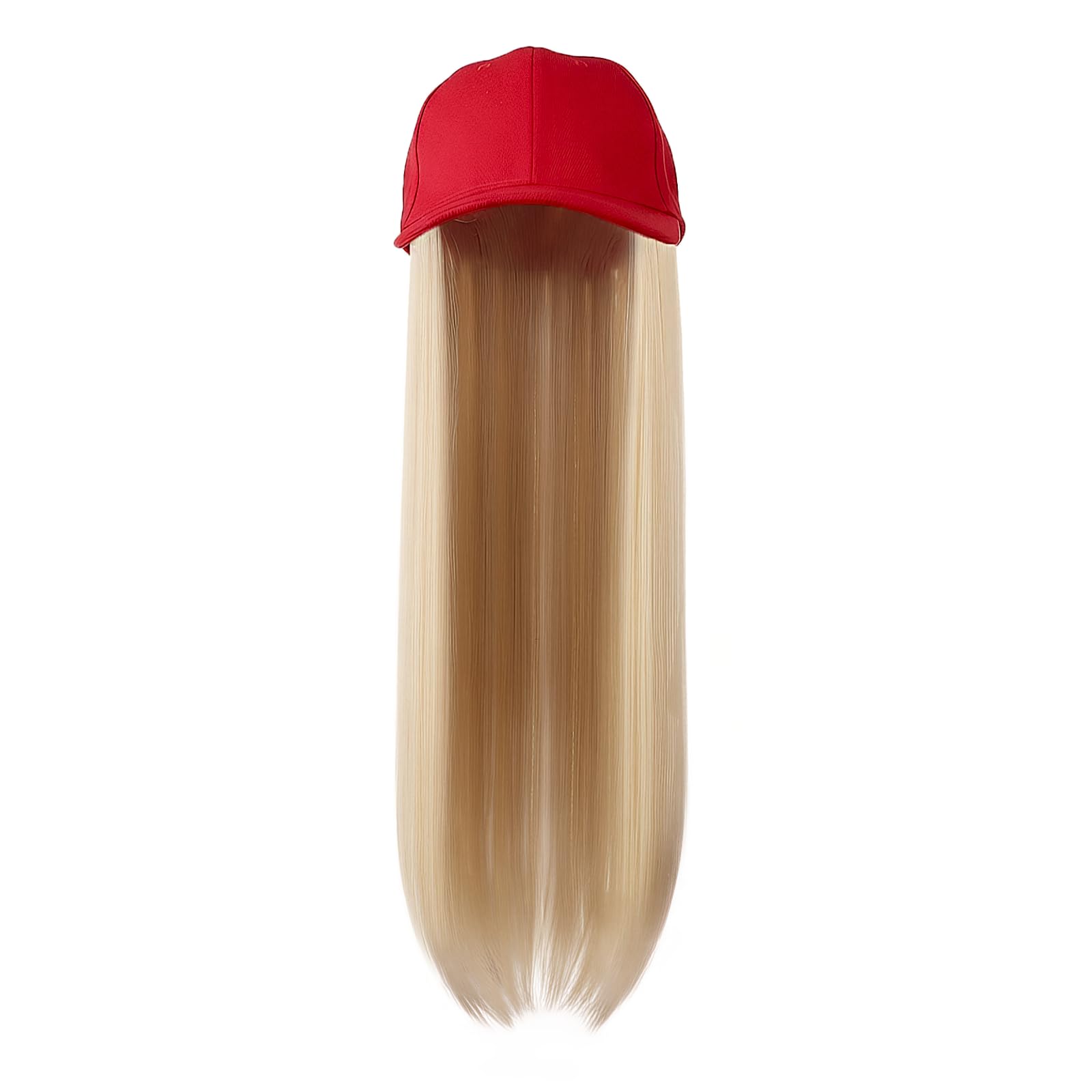 Baseball Caps with Long Straight Hair Extension Wig Attached - Image 4