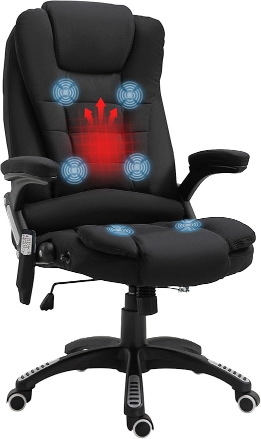Vinsetto Office Chair, Ergonomic Desk Chair with 6Point Massage and