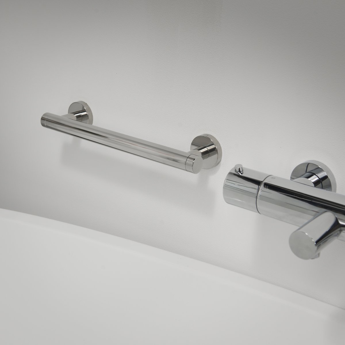 TIGER Boston Maniglione di Sicurezza, Acciaio Inox Lucidato, 31 x 5 x 5 cm