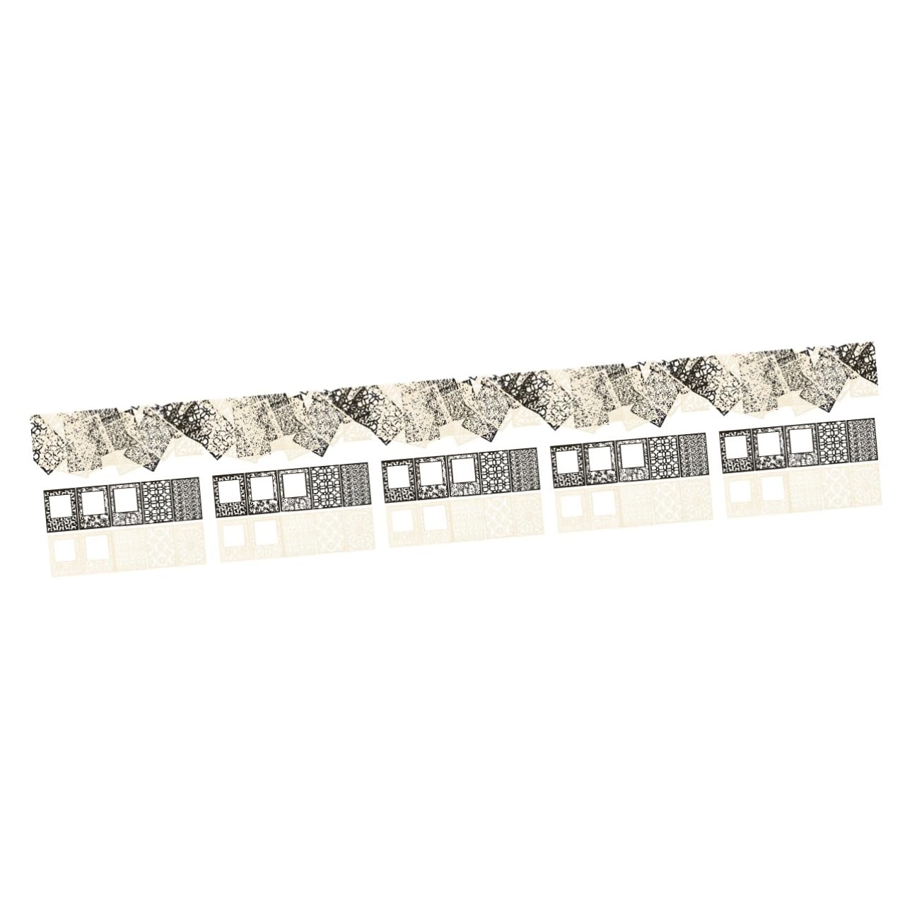 HOMSFOU 5 Sätze Geprägtes Hohlpapier Texturiert Scrapbooking Papierhandwerk Decoupage Paper Sammelalbum DIY Material Papier Journalpapier DIY-planerpapier 40 Blätter * 5