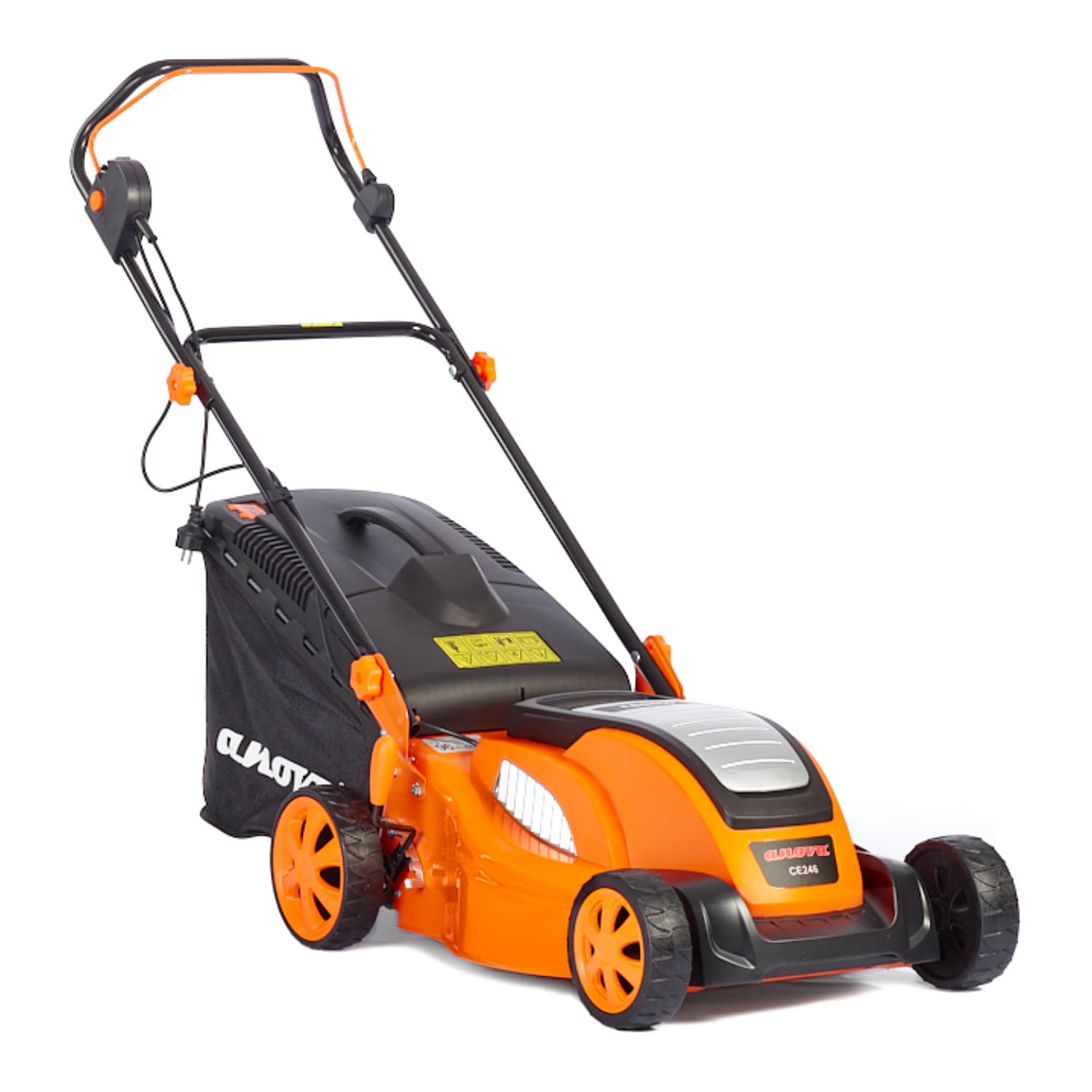 ANOVA - Cortacésped Eléctrico | Motor ELÉCTRICO | Potencia 1800 W | Chasis Acero | para Mantenimiento de Césped en Jardines y Zonas Verdes | Diseño Robusto