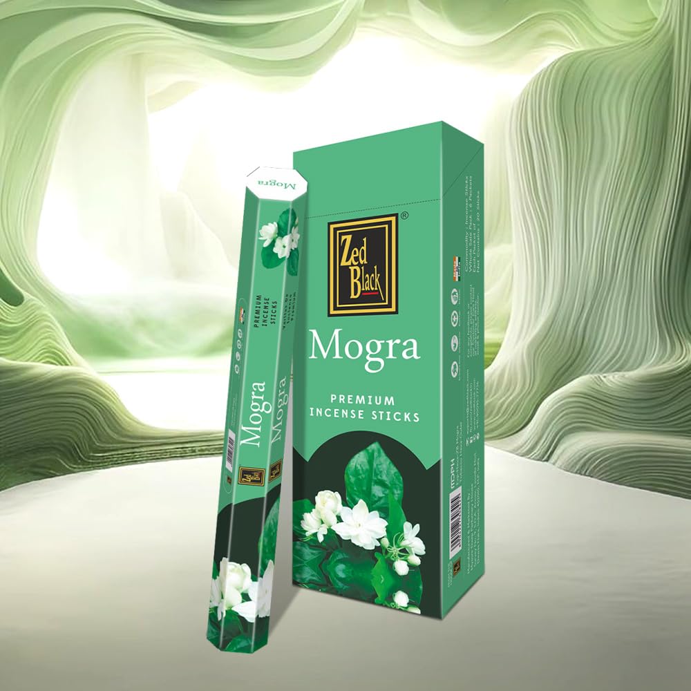 ZED BLACK Z010 Mogra Incense Sticks, 20 Sticks x 6 Packs - Image 3