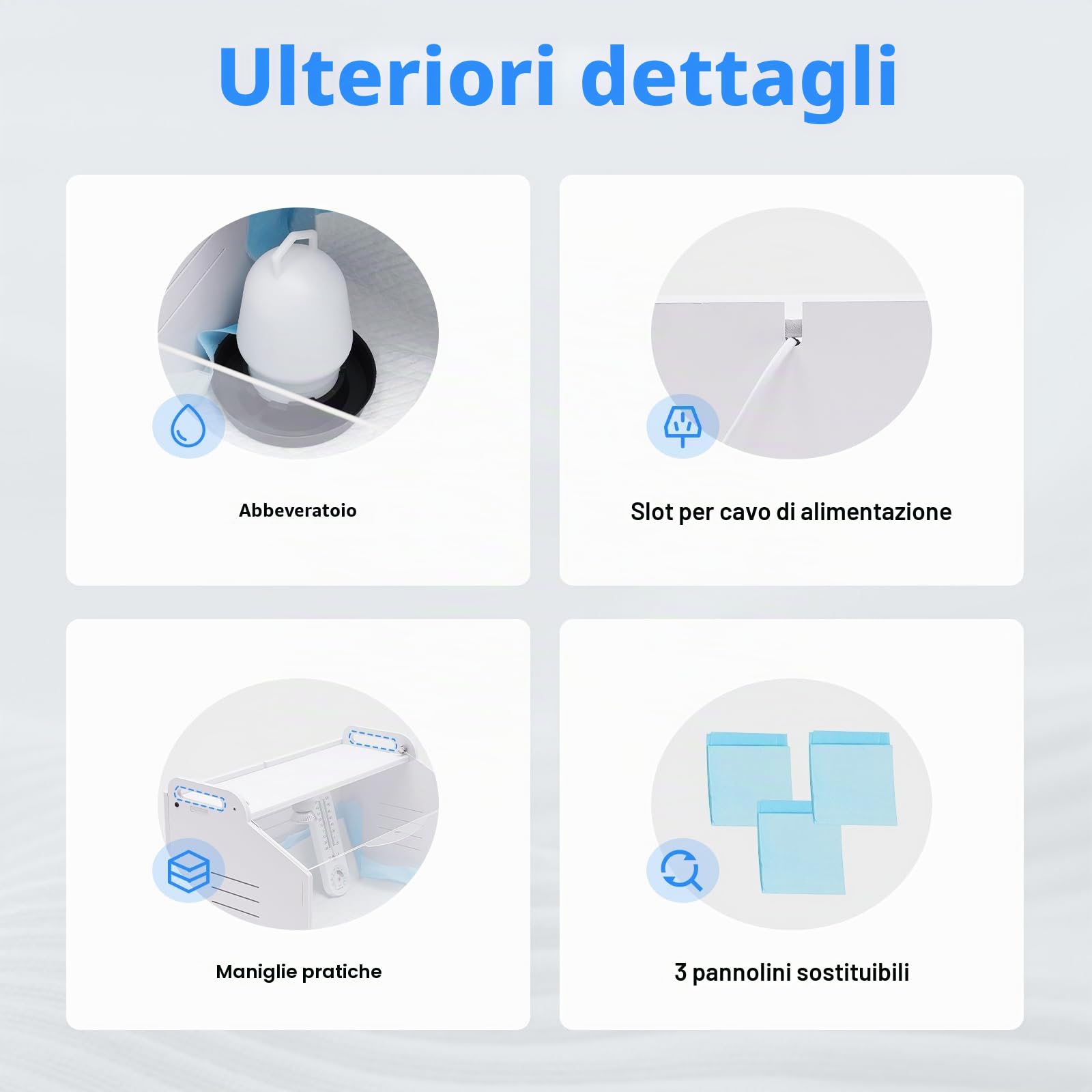 Scatola termica per pulcini, per pollame, pulcini, per pulcini, completamente automatica, con termometro e lampada di calore, per pollame, rettili e piccoli animali