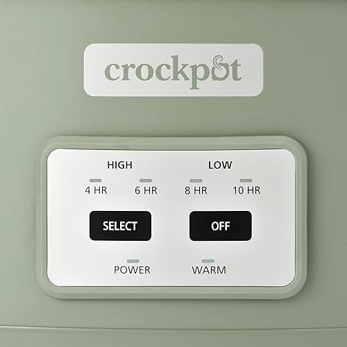 Miniatura 6 de Crock-Pot Olla de cocción lenta programable con tapa de cierre de 6 cuartos de galón para cocinar y transportar, color Moonshine Verde (Verde)