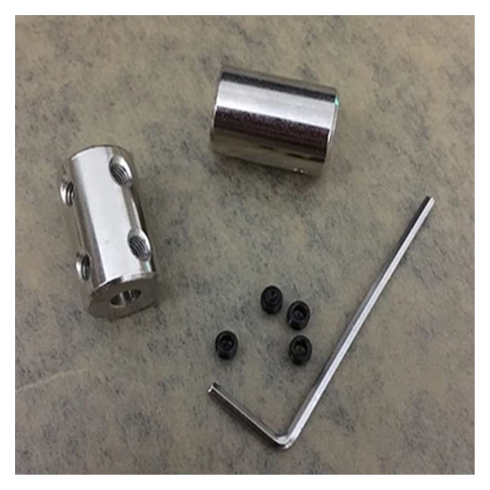 Kupplung, 2 Stück, Motorwellen-Kupplung, 5 mm, 8 mm, Stahlwellen-Antrieb für CNC-Motoren, Kupplung, starres Verlängerungsgetriebe (Innendurchmesser: 8 mm, 8 mm)