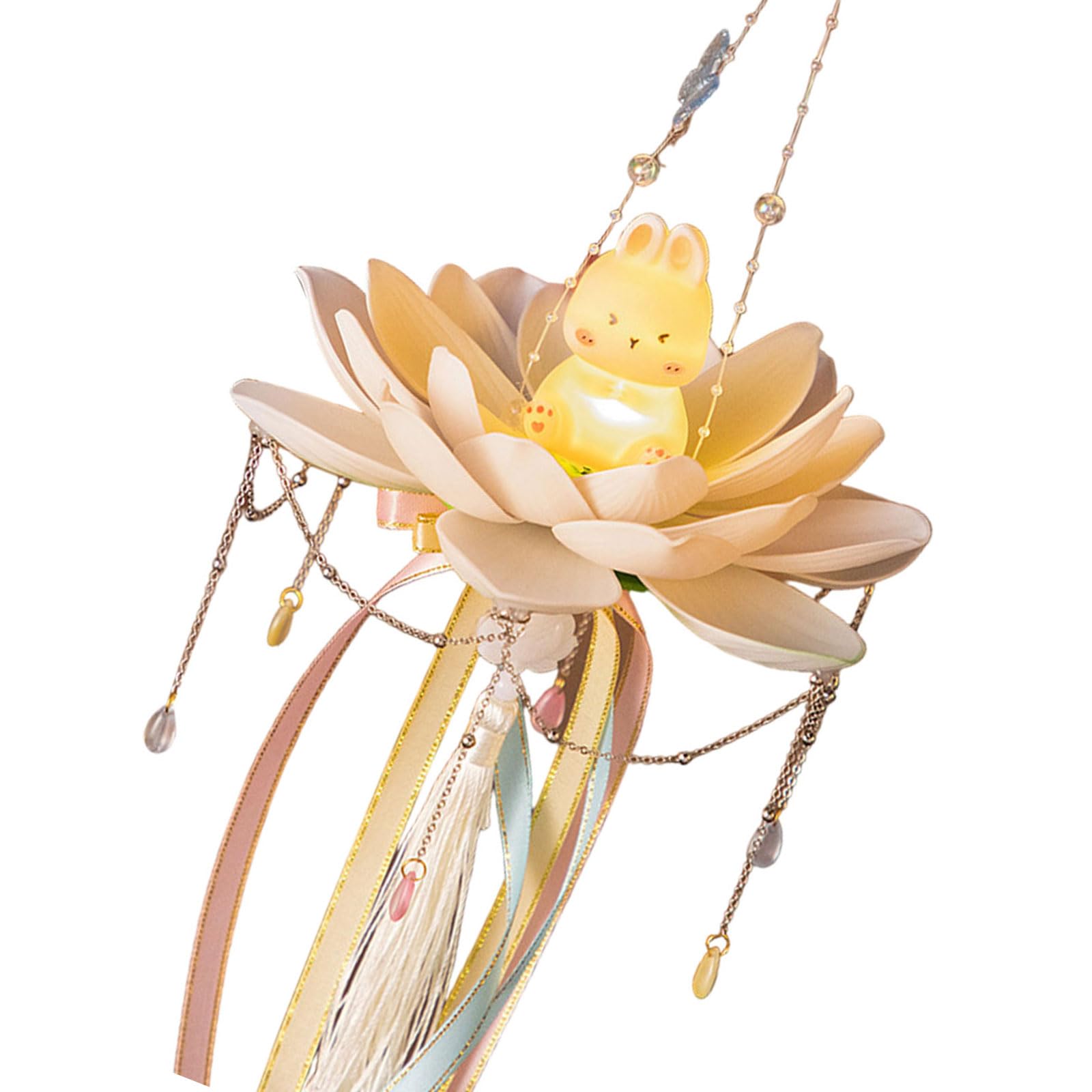 Elnwnnkc Autumn Themed Flower Light Traditional Autumn Flower Light Decors with Easy Hanging Button Designs Rabbits