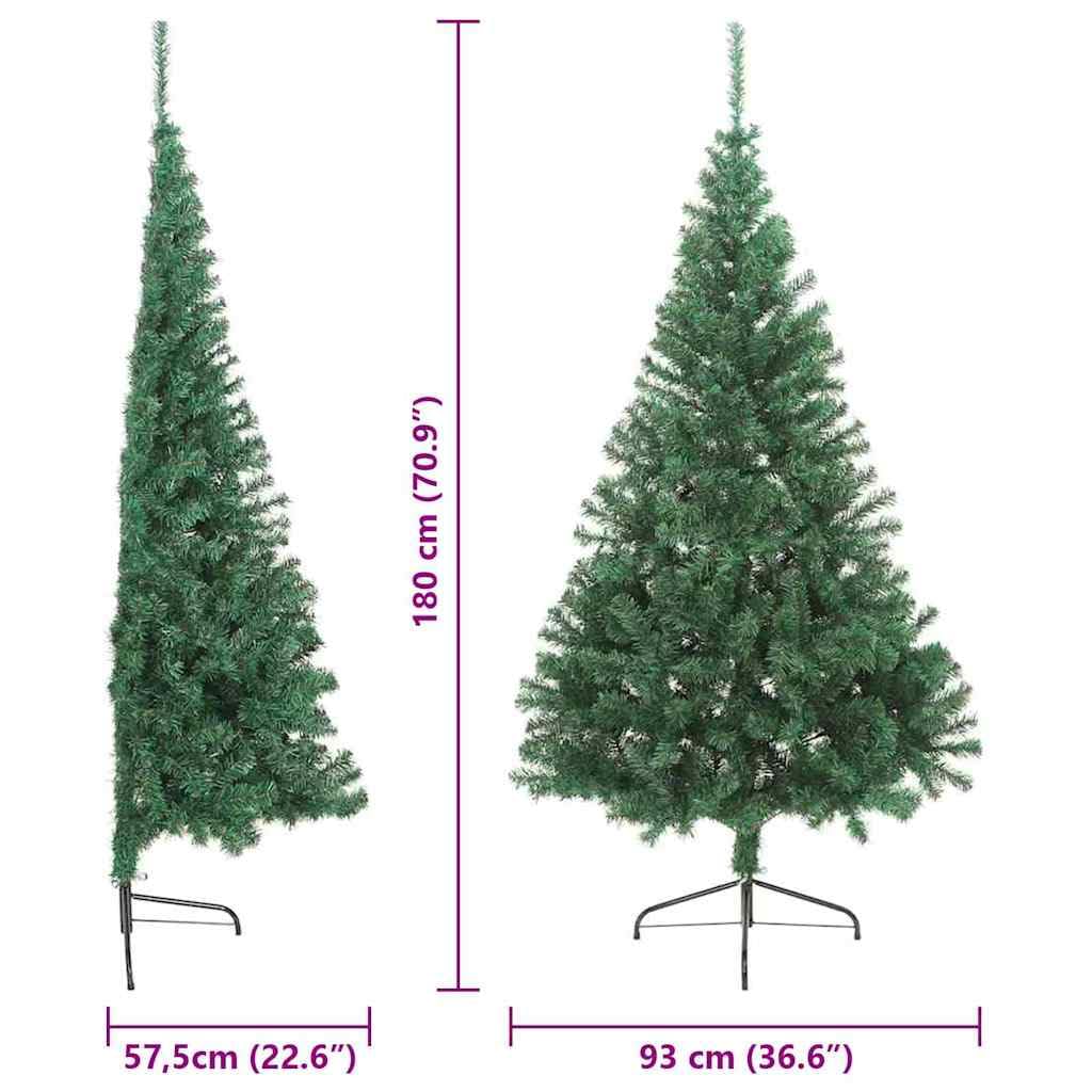 vidaXL Sztuczna choinka z oświetleniem na Boże Narodzenie 180 cm PVC