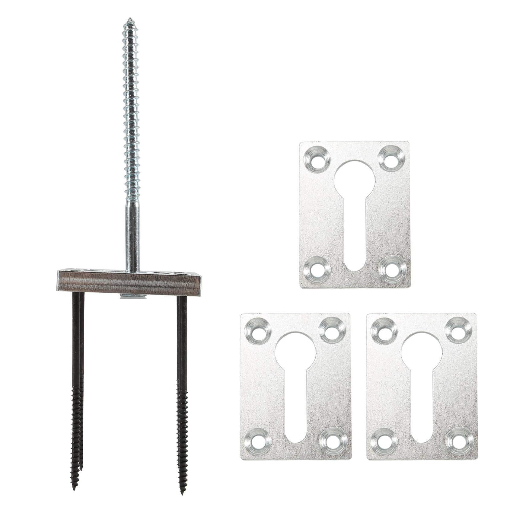 IJSDNVJNDX Newel Post Fastener Set(4 Pieces) Wood Handrail Installation Hardware for Staircases, Finished Floors, Ceramic Tiles& Concrete Stair