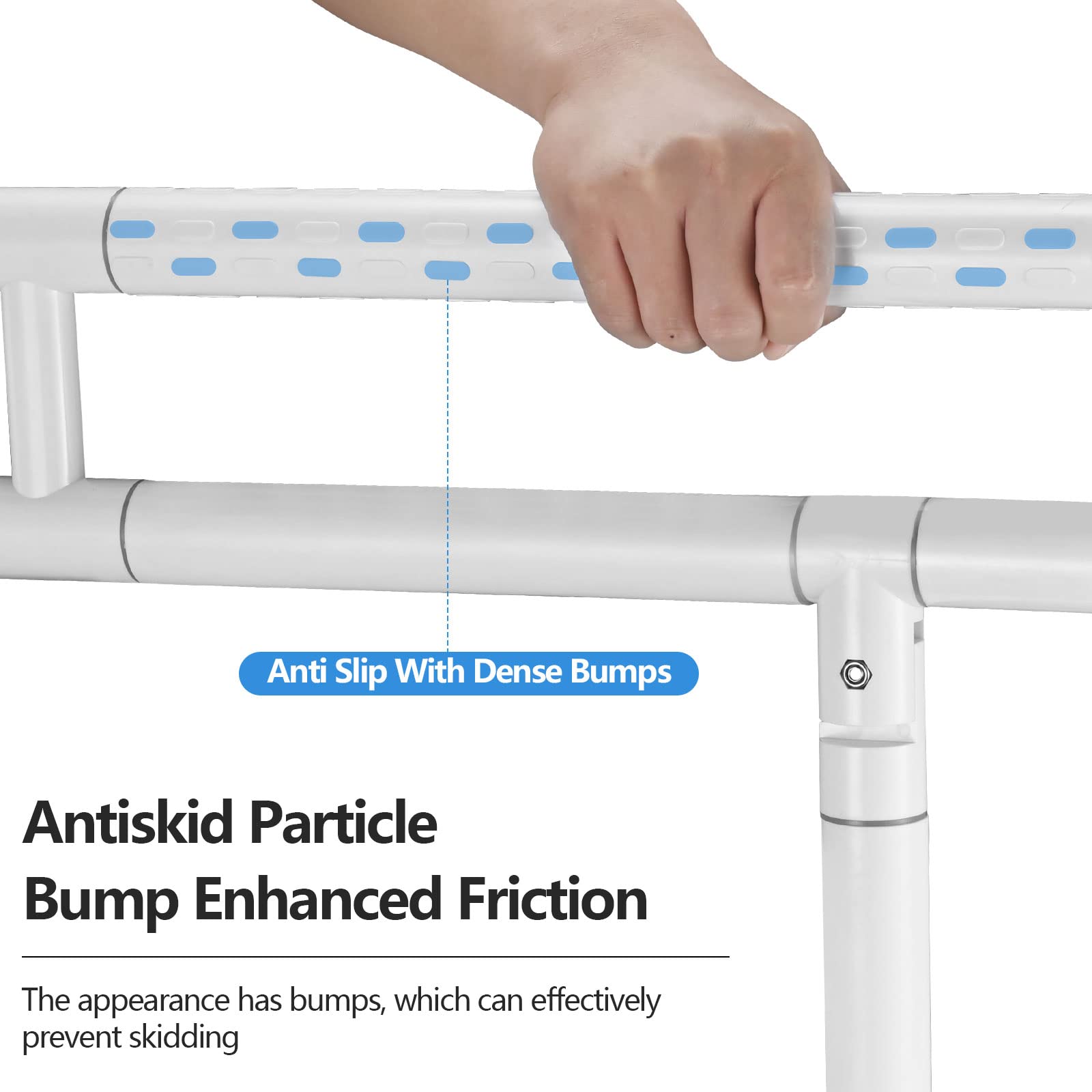 Asa De Seguridad para Baño De 60 Cm Agarrador Ducha Personas Mayores Agarraderas Baño Asidero Ducha Barra de Apoyo para Inodoro 300-350 Kg