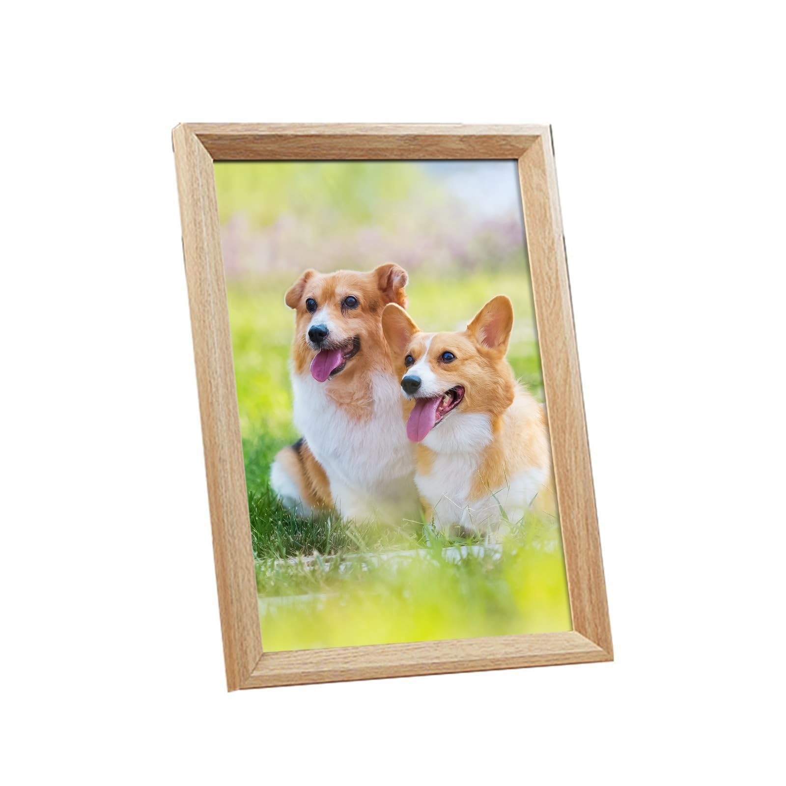 Fotorahmen MDF, Rechteck Bilderrahmen 20.32X25.4cm Tischplatte & Wand Picture Frame für Fotos, Bilder, Poster Horizontal & Vertikal Anzeige