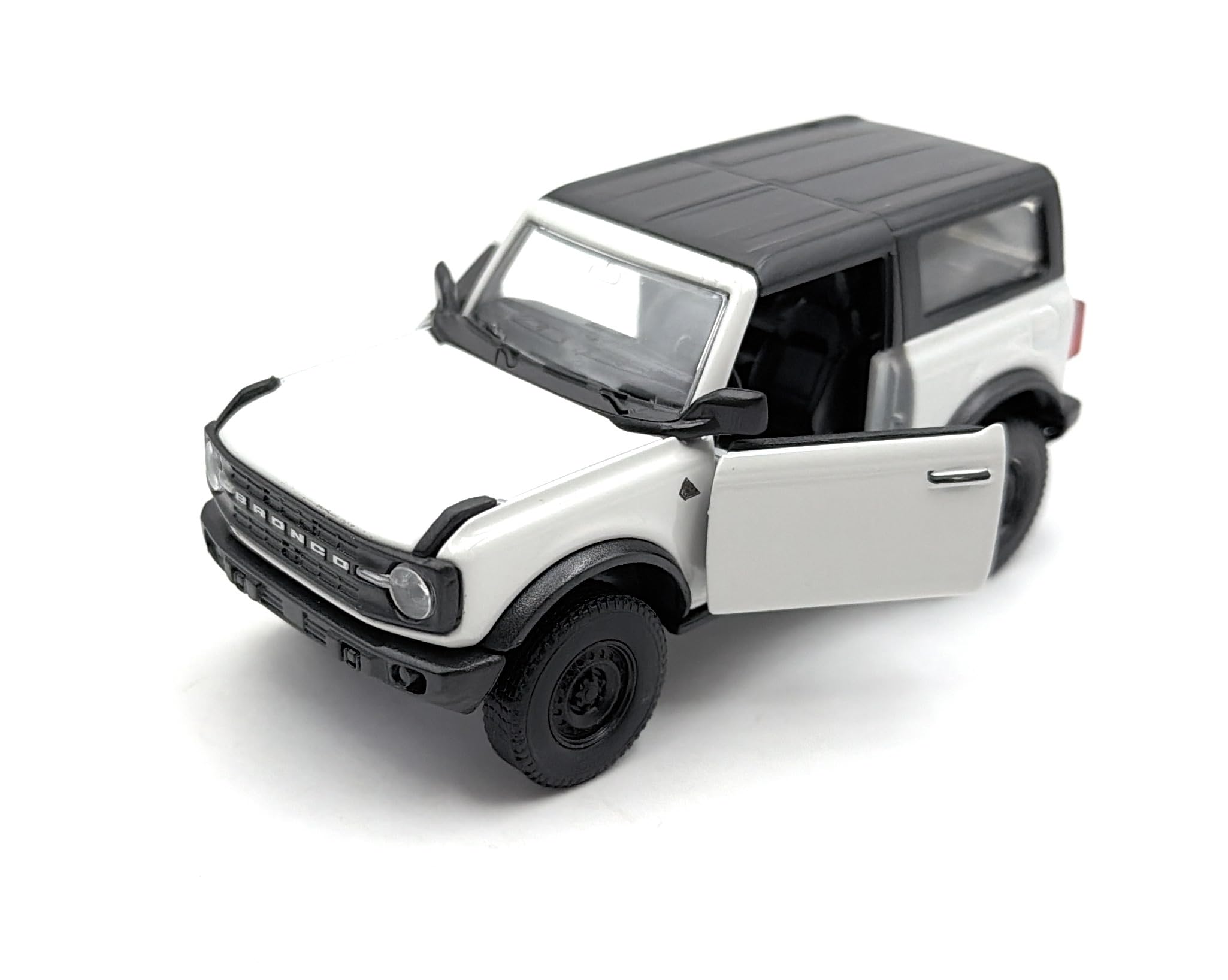 Toi-Toys Welly Ford Bronco Black Diamond model car, miniature vehicle, scale 1:39 / length 12cm, white