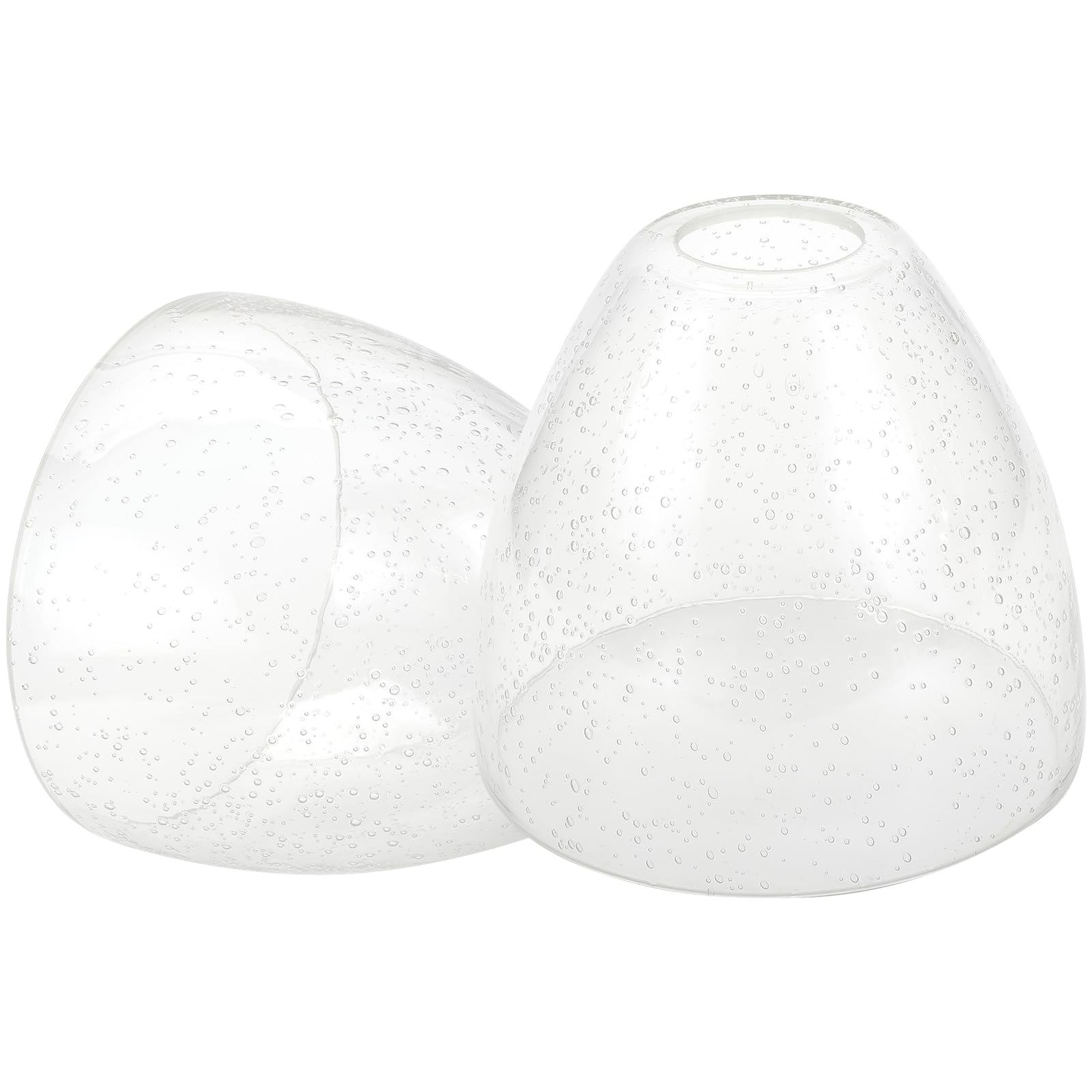 Reemplazo de pantalla de vidrio para pantalla de campana, 5.9 pulgadas de ancho x 5 pulgadas de alto, accesorio de 1-5/8 pulgadas, paquete de 3 cubiertas de globo con pantalla de vidrio 3