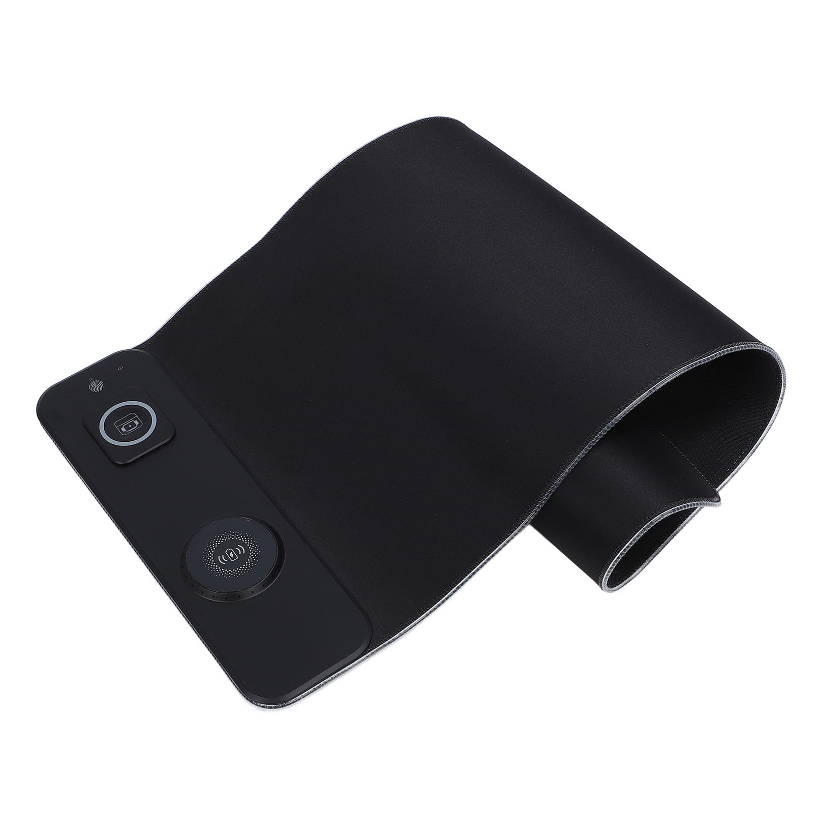Fabater Tappetino Mouse di Ricarica Wireless RGB a Ricarica Rapida da 15 W per PC Portatile, Tappetino Mouse da Gioco Grande con Luce LED, per IOS 15/14/13/12/11/X/8, S23/S22/S21, Adatto per