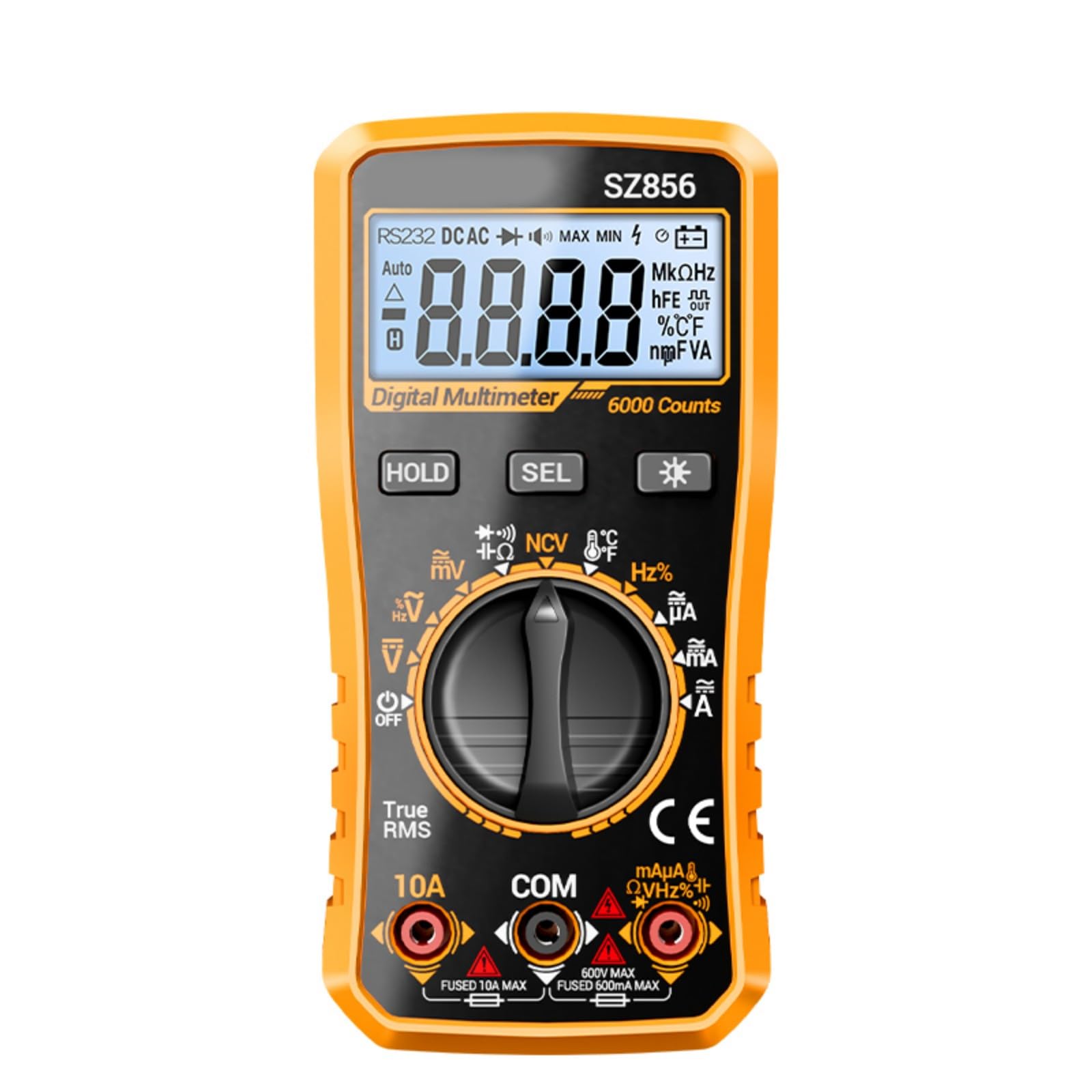Professional Digital Multimeter with Voltages Current Resistance Capacitance Frequency Measurement for Projects Digital Multimeter