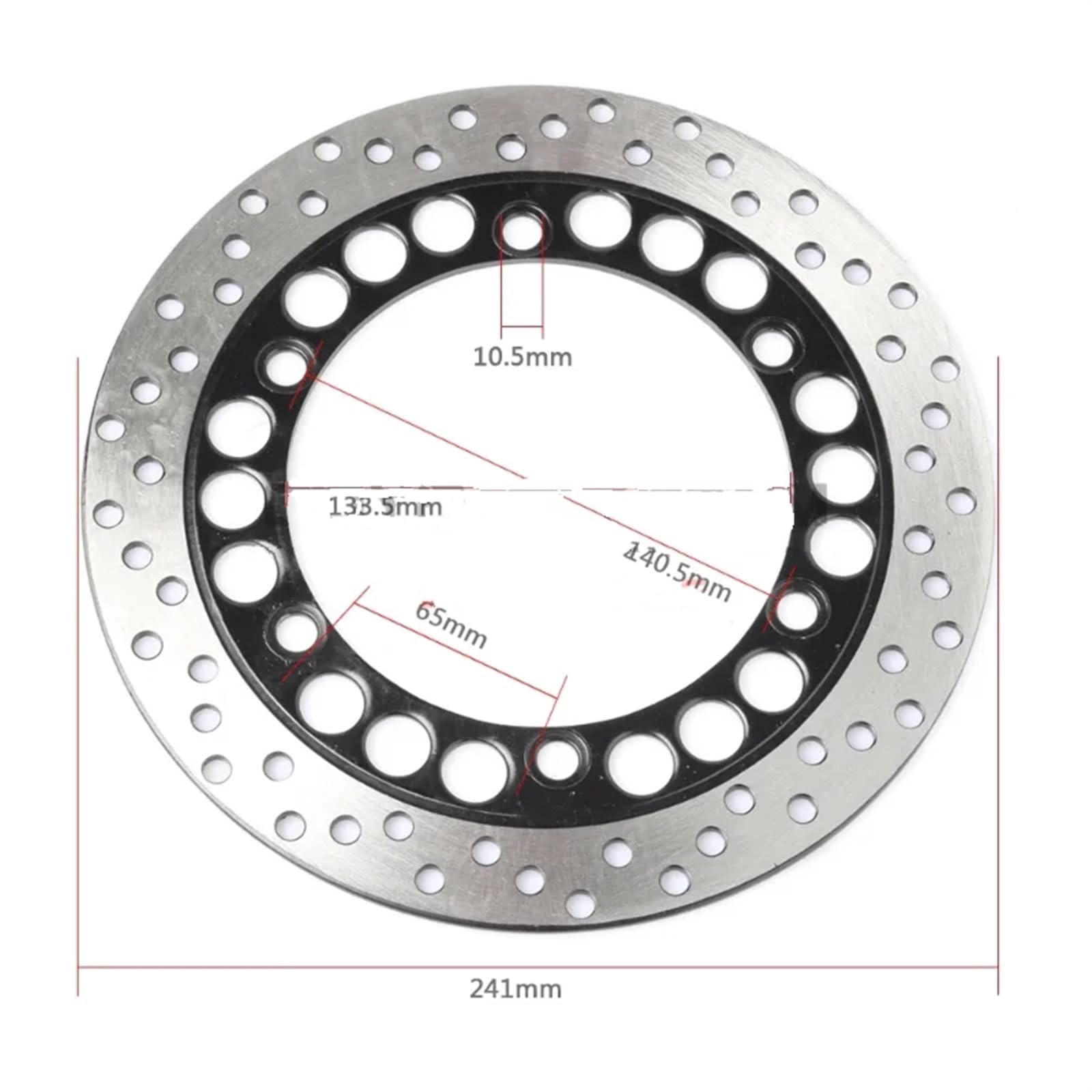 Freno Disco Para YBR 125 Para YBR125 2002 2003 2004 2005 2006 Disco de freno delantero de acero inoxidable para motocicleta Motocicleta Disco Freno