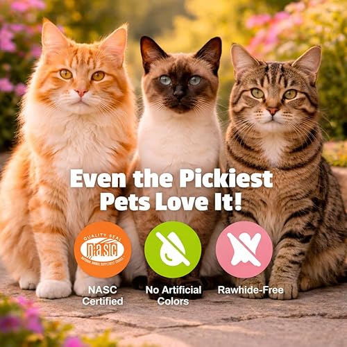 Miniatura 8 de Pet Naturals Bola de pelo para gatos con Omega 3, sabor a pollo, 160 masticables – Puede ayudar a eliminar las bolas de pelo y controlar el exceso