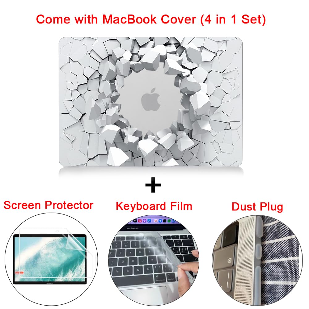 Case Compatible With New MacBook Air 13 Inch 2020 2019 2018 Release A2337 A2179 A1932 M1 With Retina Display And Touch ID, Plastic Durable Creative Hard Shell Protective Case, Plants - View #5