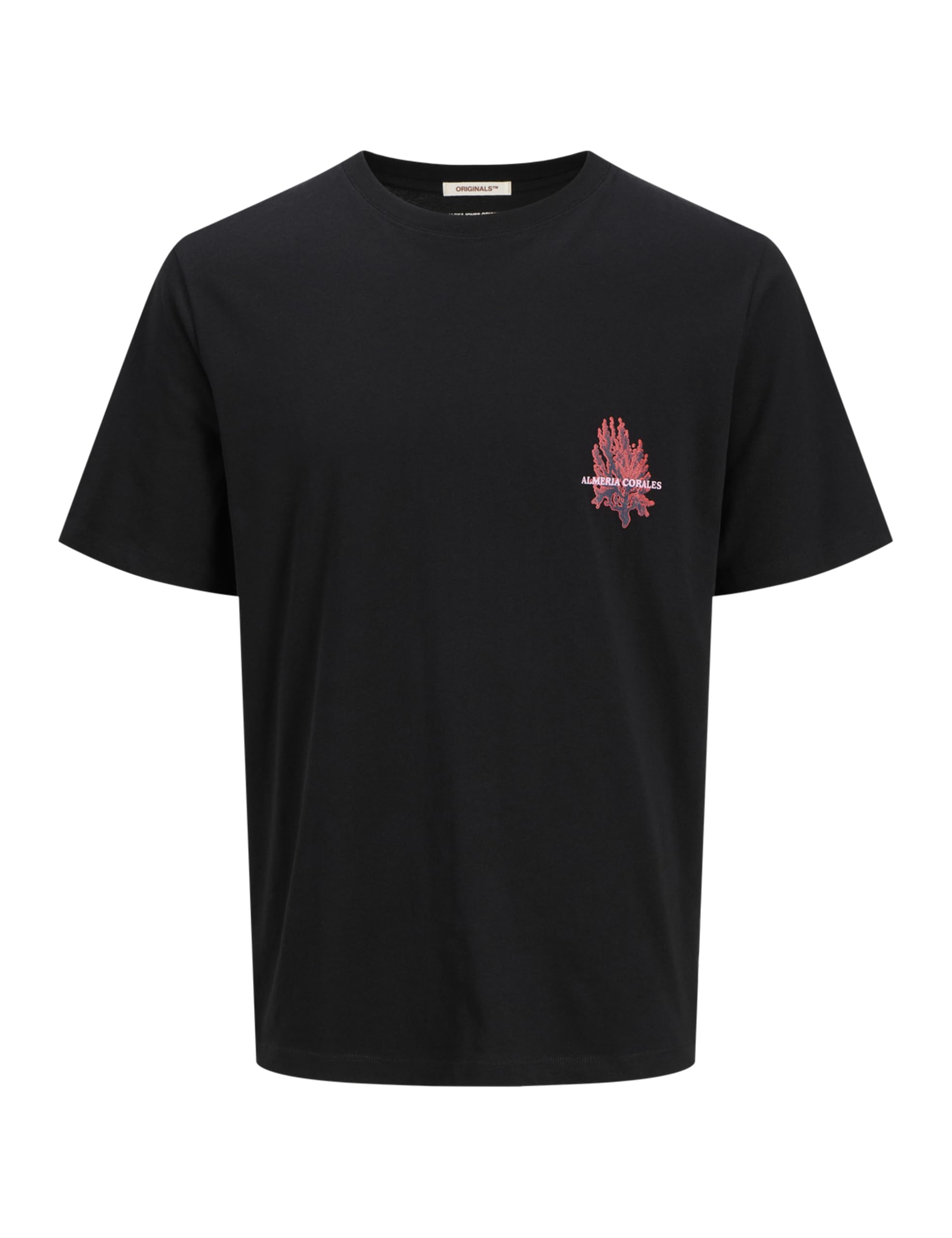 JACK & JONES Jorcanggu Illu Tee SS Crew Neck, Black, S