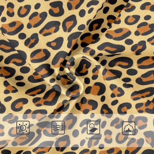 Joisal Toddler Girls Underwear 2t Cotton Little Girl Panties Fun Print Kids Briefs Undies Cartoon Leopard Print Tan3