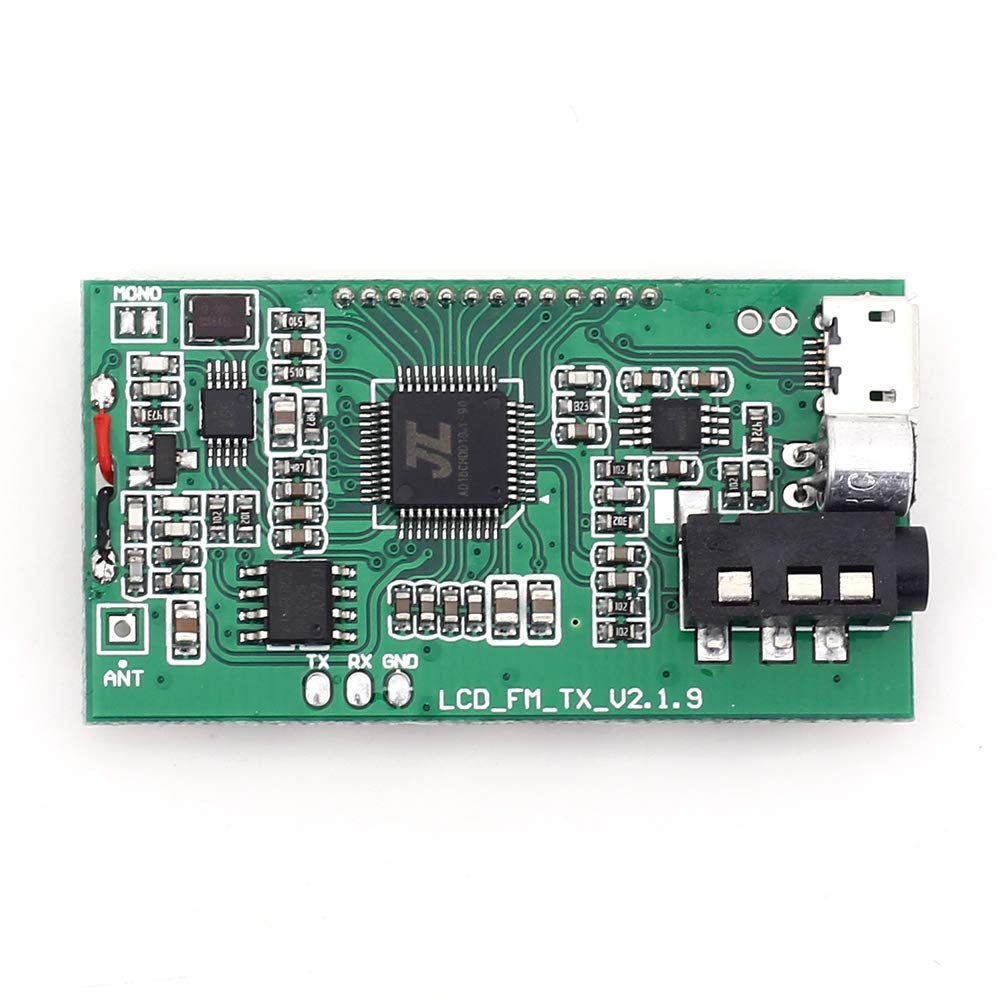 Transmetteurs FM Module Émetteur FM Carte de Microphone Sans Fil Numérique Stéréo PLL 87-108MHz Avec Écran LCD