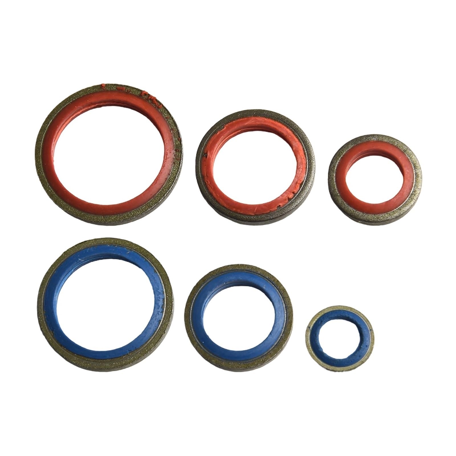 Kits surtidos de juntas tóricas caucho silicona | M6-M30Juego de juntas de sellado surtidas con sello de arandela(245pcs)
