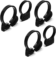 Vista 9 de Yinpecly Abrazaderas de manguera de agarre de 0.484-0.559 in de nailon ajustable de plástico resistente rápido doble agarre para fontanería