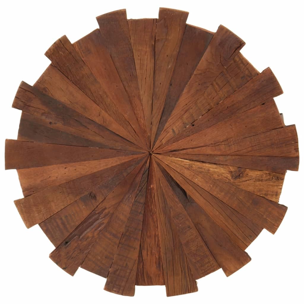Homgoday Lot de 2 tables basses en bois massif recyclé et fer, table d'appoint pour salon, salle de réception d'invités, chambre à coucher et mobilier de bureau