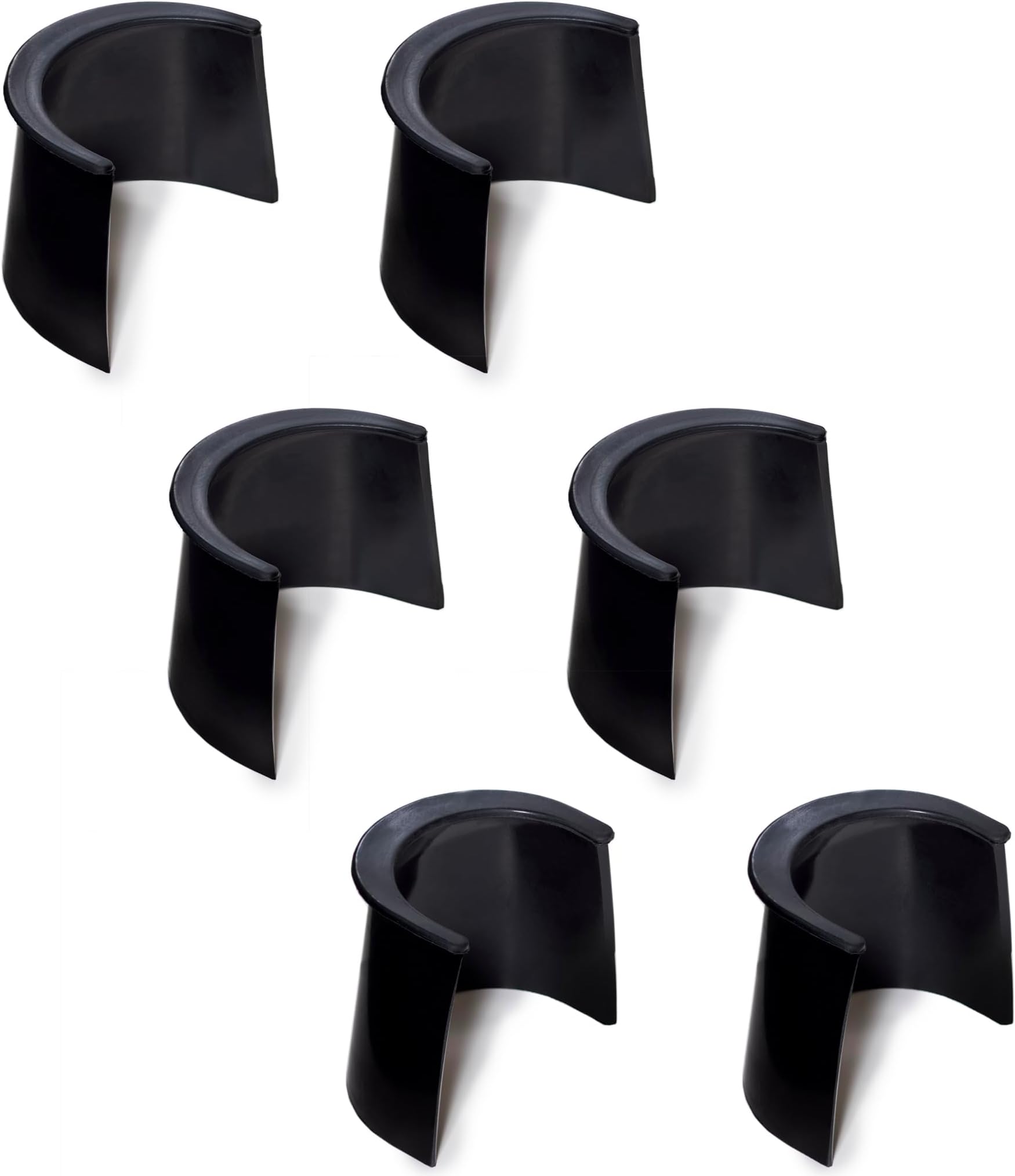 OKKO Billiard Pool Table Rubber Pocket Liners 4" Height, Set of 6