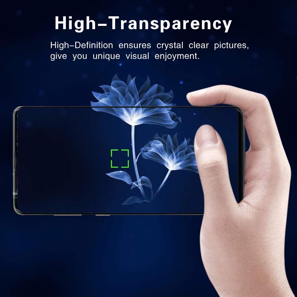 KFK Galaxy S10 Plus Screen Protector,Full Coverage Tempered Glass[2 Pack][3D Curved]［Solution for Ultrasonic Fingerprint］Tempered Glass Screen Protector Suitable for Galaxy S10 Plus…