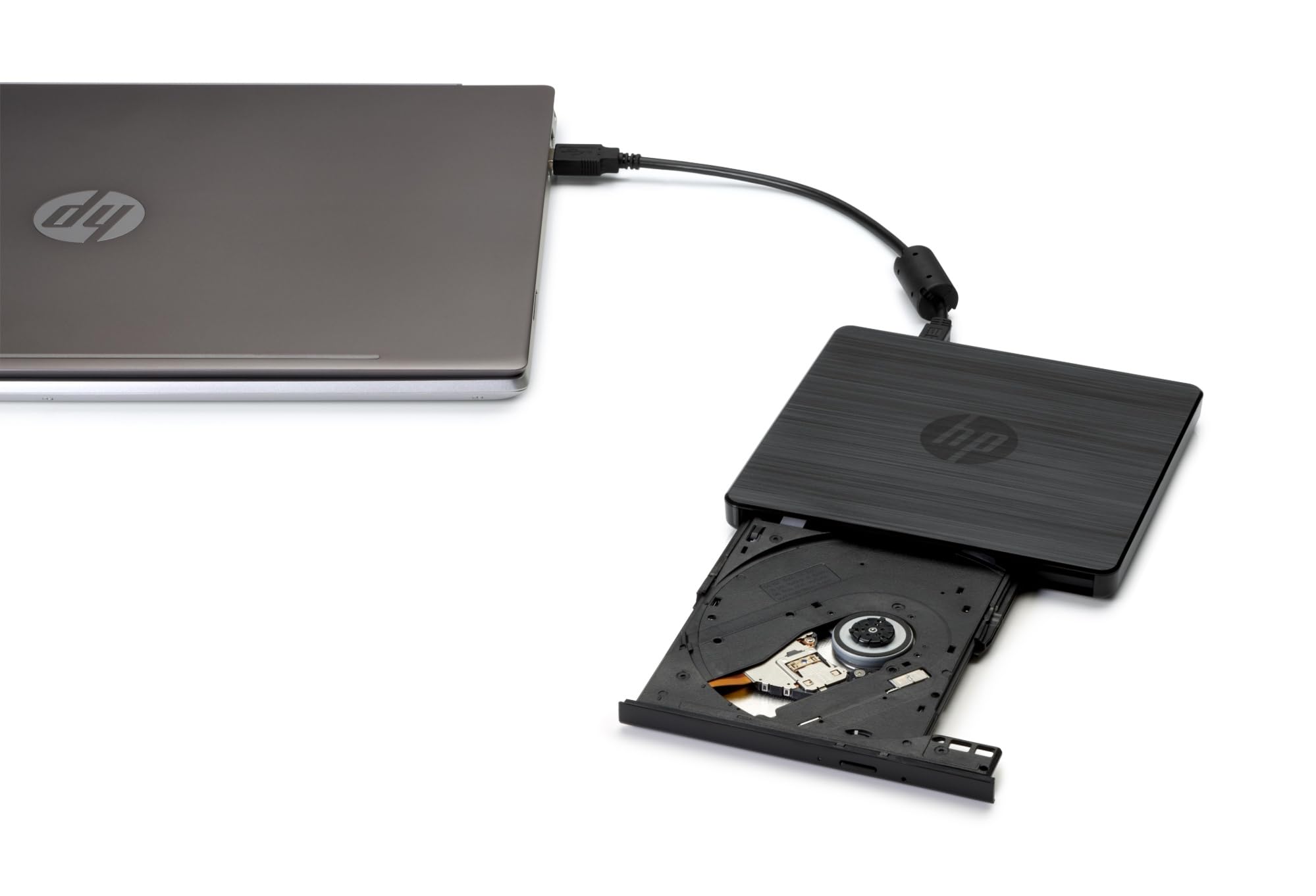 HP Unità Esterna DVDRW 24X CD 8X DVD USB Nero Portatile