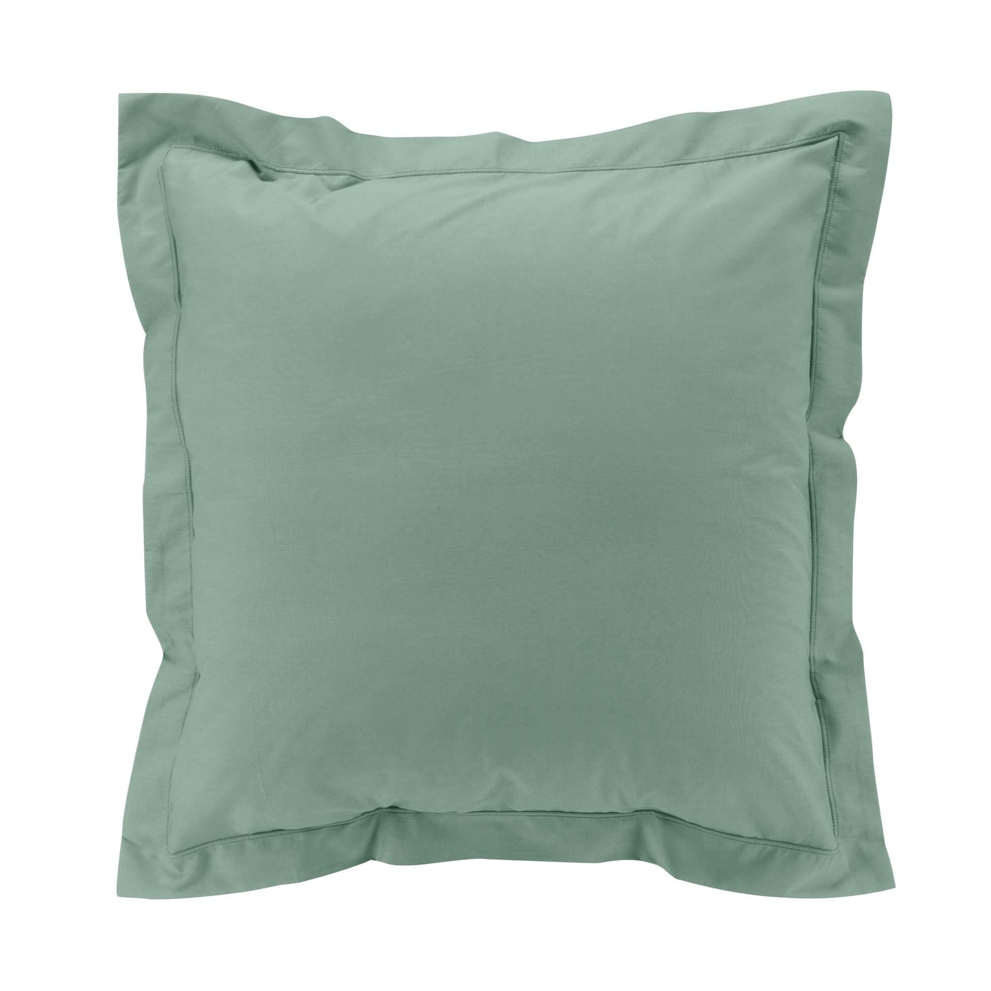 douceur d'intérieur, Linden Percale 100% Cotton Percale Cushion Cover with Raised Seam (63x63cm)