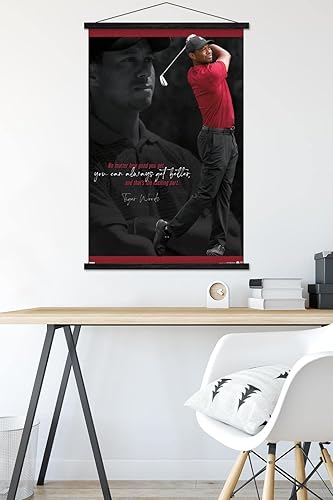Miniatura 5 de Trends International Tiger Woods - Póster de pared con marco magnético "Always Get Better"
